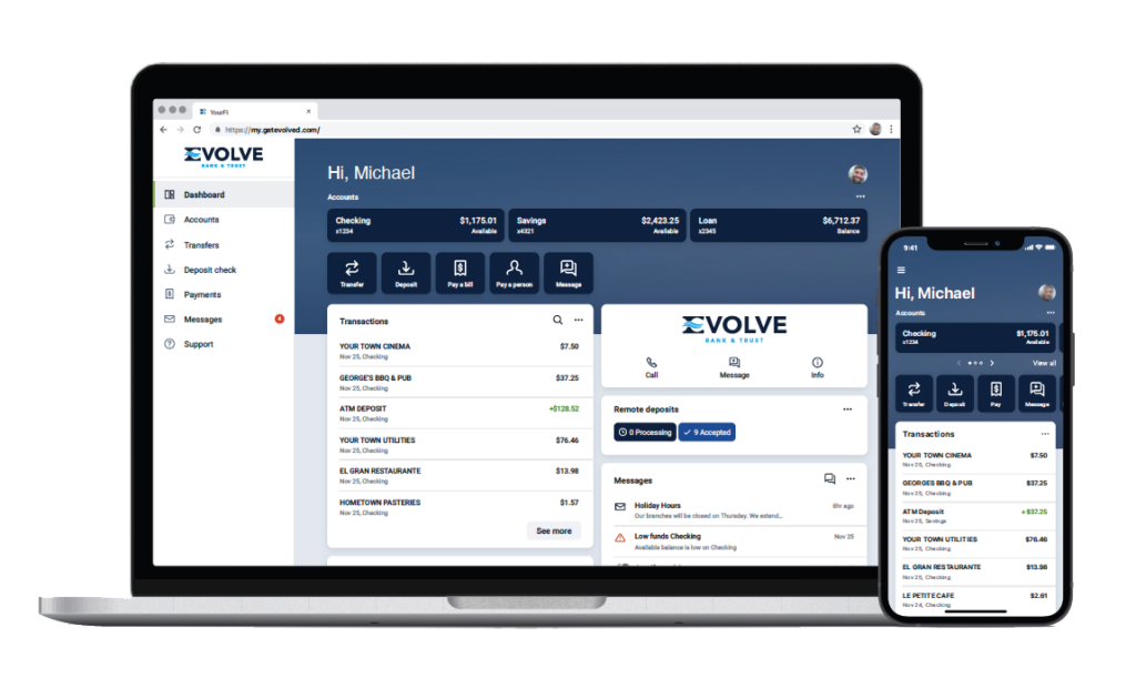 Digital Banking Evolve Bank And Trust