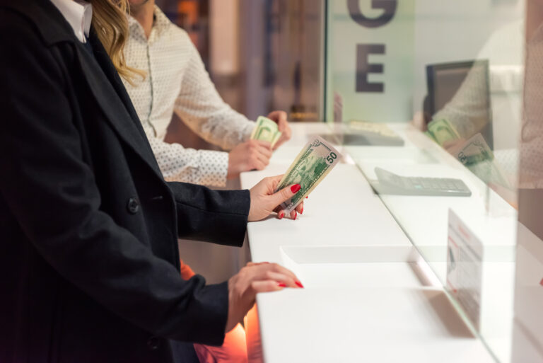 Money exchange concept