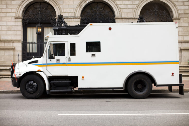 Armored Truck at Bank