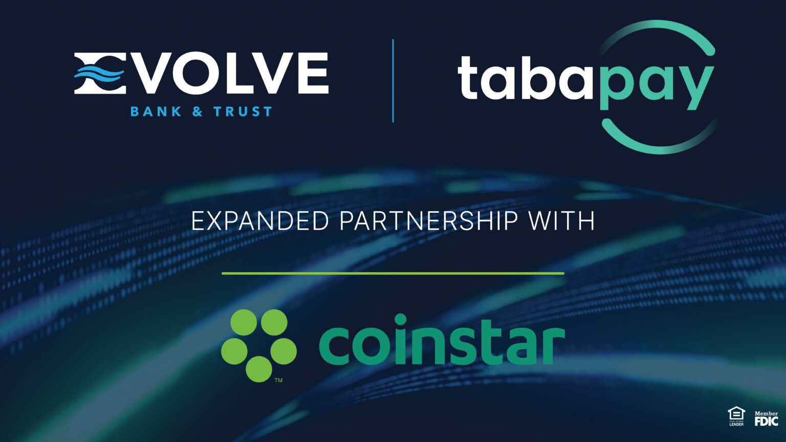 Coinstar Expands Transfer to Account Service with TabaPay and Evolve Bank & Trust